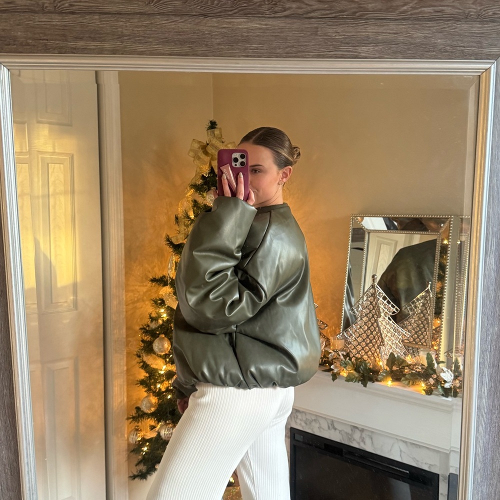 PLT Plus Green Bomber Jacket - Picture 3 of 3